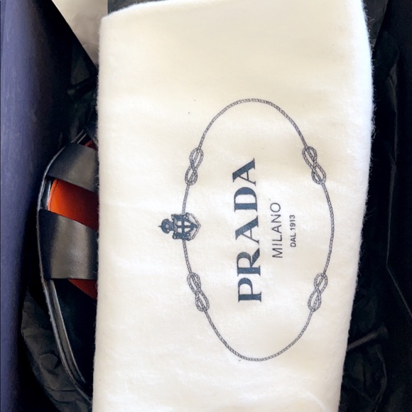 Prada Antique Deco Nero 41 Open Toes Sandal - Picture 6 of 6